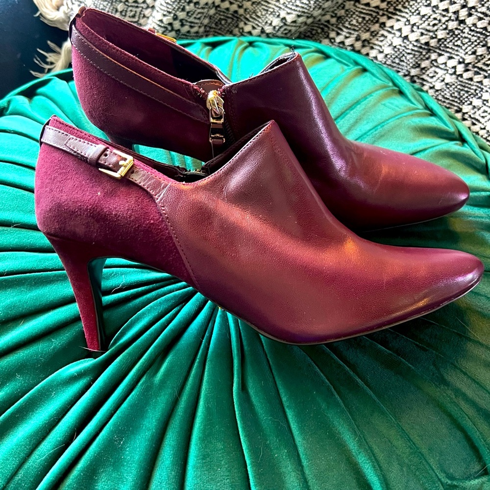 Ralph Lauren oxblood booties sz 9